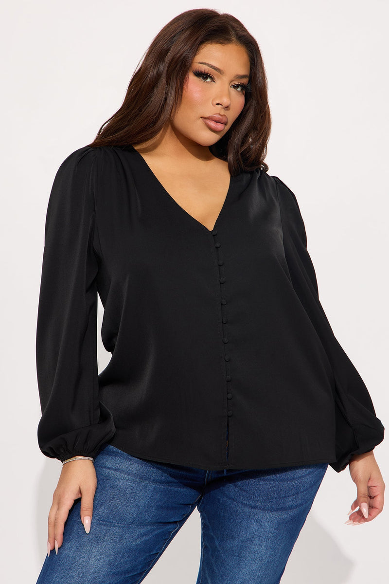 Blusa elegante Preta