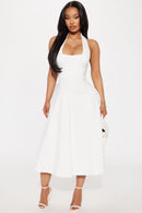 Vestido Midi Mabel Ponte - Branco