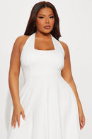 Vestido Midi Mabel Ponte - Branco