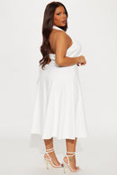 Vestido Midi Mabel Ponte - Branco