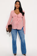 Blusa com babados de chiffon