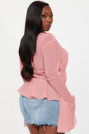 Blusa com babados de chiffon