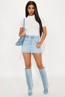 Minissaia jeans clara