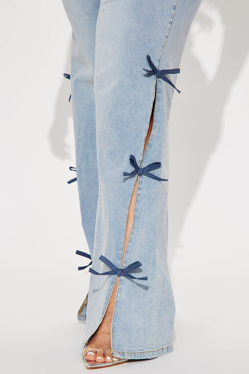 Calça jeans alta Catch My Drift com elástico e bainha
