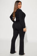 Macacão Vanessa com forro duplo - Preto